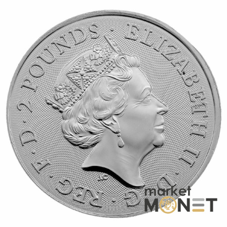 Срібна монета 2 фунти 2021 Великобританія 999 1 Oz Робін Гуд
