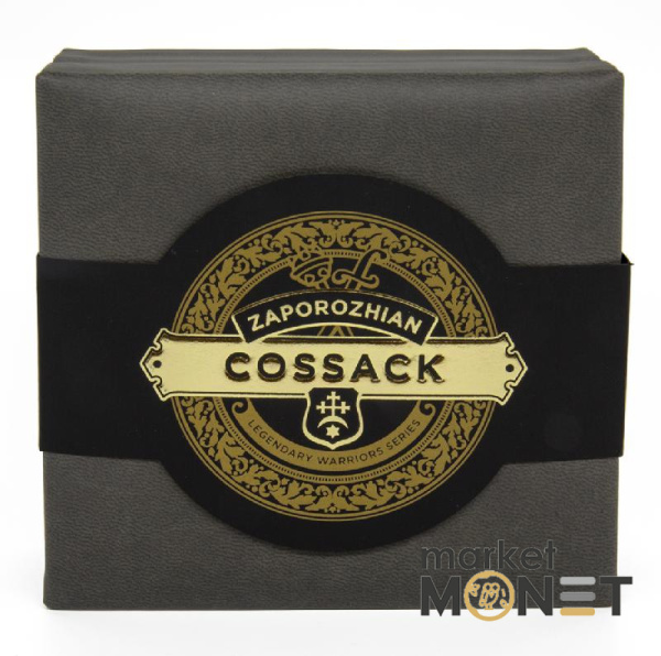 Срібна монета 3000 франків “Запорожський Козак” “Zaporozhian Cossack” Камерун 2021