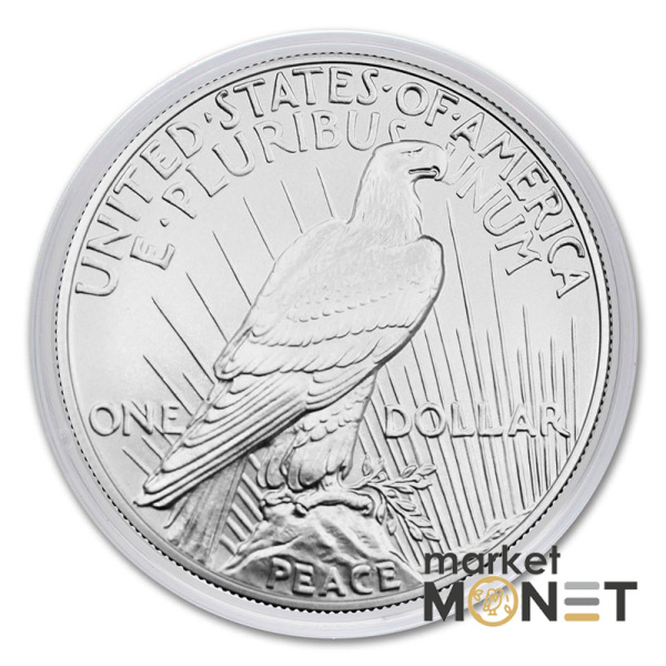 Срібна монета 1 долар 2023 рік, США. Peace Silver Dollar 2023