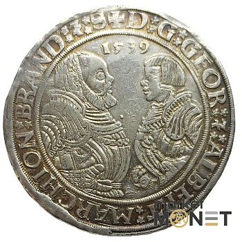 Срібна монета 1 талер 1539 Німеччина