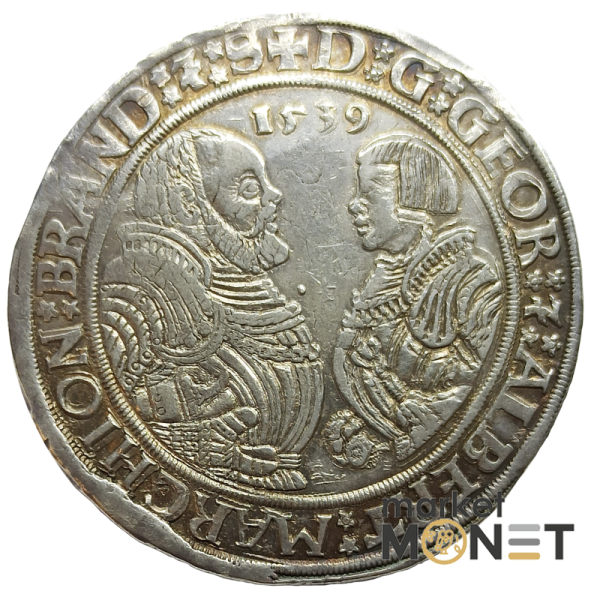 Срібна монета 1 талер 1539 Німеччина