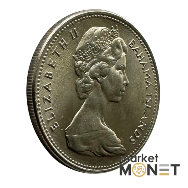 Монета 25 центів 1966 року Багамські острови Королева Єлизавета II