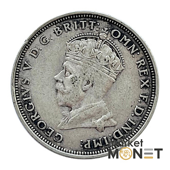 Срібна монета 1 флорін 1927 року Австралія 925 Відкриття будівлі парламенту в Канберрі