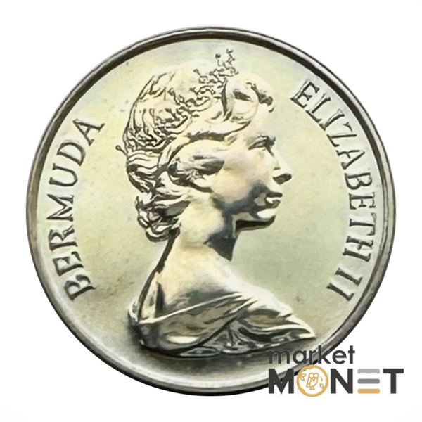 Монета 25 центів 1984 Бермудські Острови Королева Єлизавета II (4.14) Proof