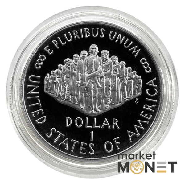 Срібна монета 1 долар 1987 900 26.73 р. 200 років Конституції (S) PROOF