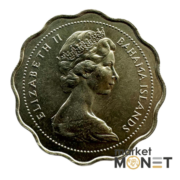 Монета 10 центів 1969 року Багамські острови Королева Єлизавета II (2)