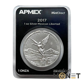 Срібна монета 1 оz 2017 Мексика Libertad APMEX Срібна монета 1 оz 2017 Мексика Libertad APMEX