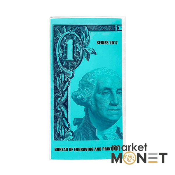 Нерозрізані банкноти 1 долар 2017, 5 шт