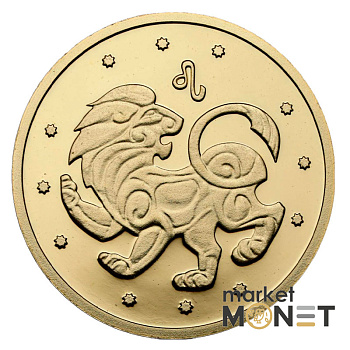 Золота монета 2 гривні 2008 рік, Україна. Лев