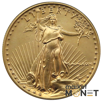 Золота монета 1/2 oz Американський Орел 25 доларів 1986 США