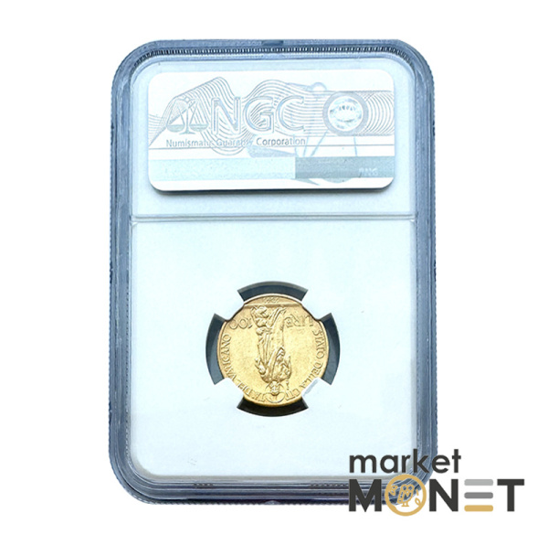 Золота монета 100 лір 1941 Ватикан 900 5.19 г. у слабі АU 53