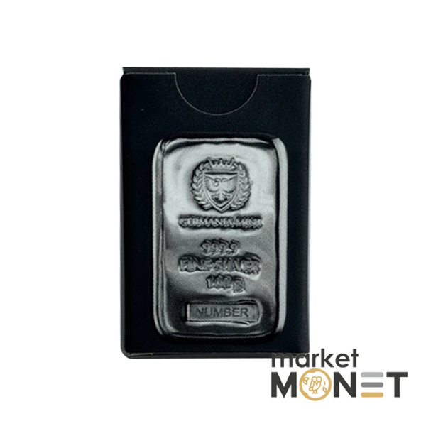 Срібний злиток 100 грам 