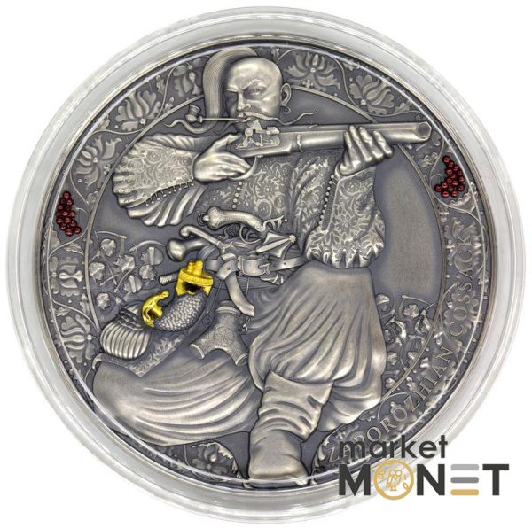 Срібна монета 3000 франків “Запорожський Козак” “Zaporozhian Cossack” Камерун 2021