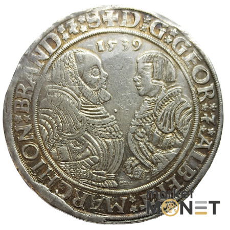 Срібна монета 1 талер 1539 Німеччина