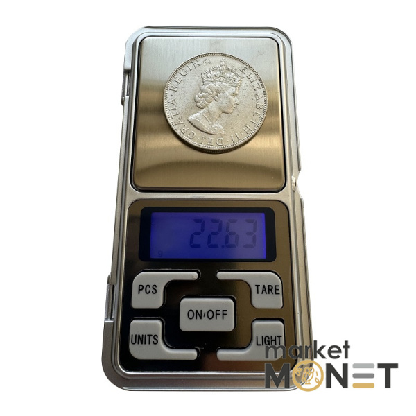 Срібна монета 1 крона 1964 Бермудські Острови 500 Королева Єлизавета II (№3)