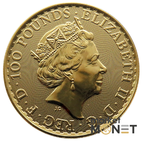 Золота монета 100 фунтів Британія 2021 Великобританія