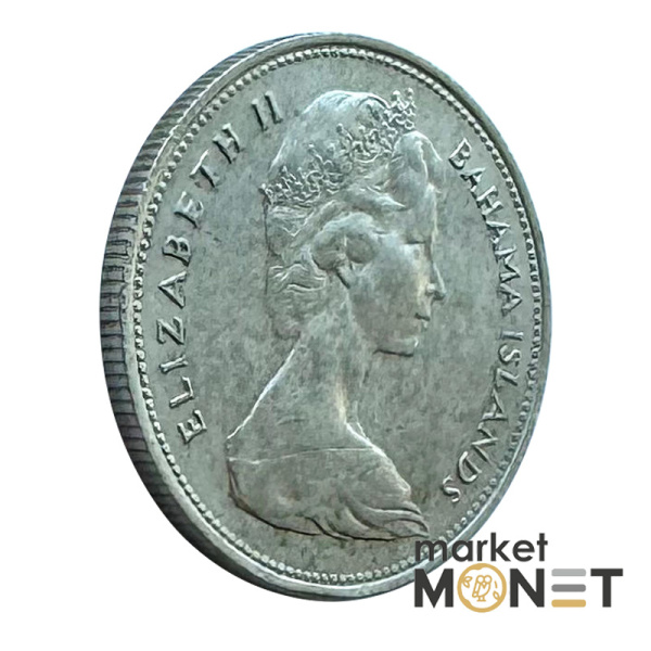 Монета 50 центів 1966 року Багамські острови Королева Єлизавета II 