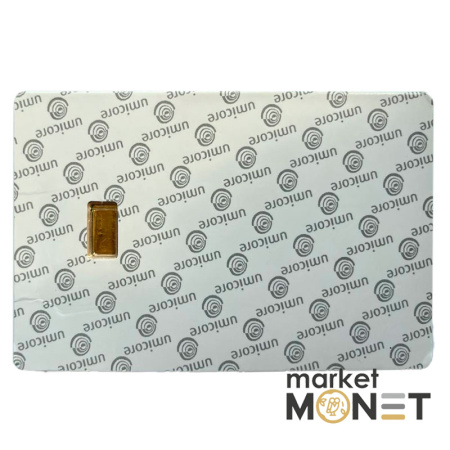 Золотий злиток 1 грам umicore