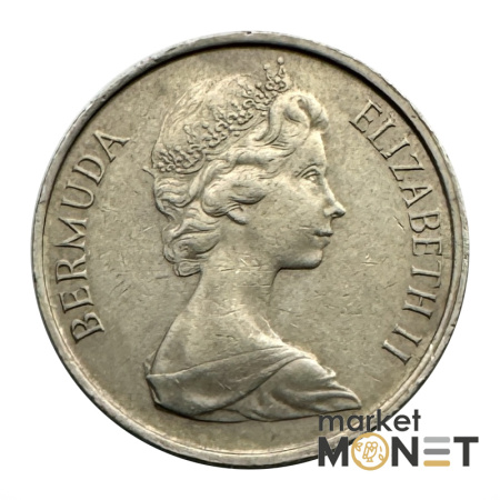 Монета 5 центів 1970 Бермудські Острови Королева Єлизавета II (4.17)