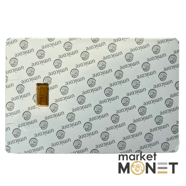 Золотий злиток 1 грам umicore