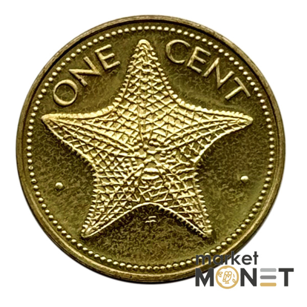 Монета 1 цент 1974 року Багамські острови Королева Єлизавета II (1)