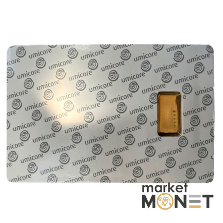 Золотий злиток 2,5 грам umicore