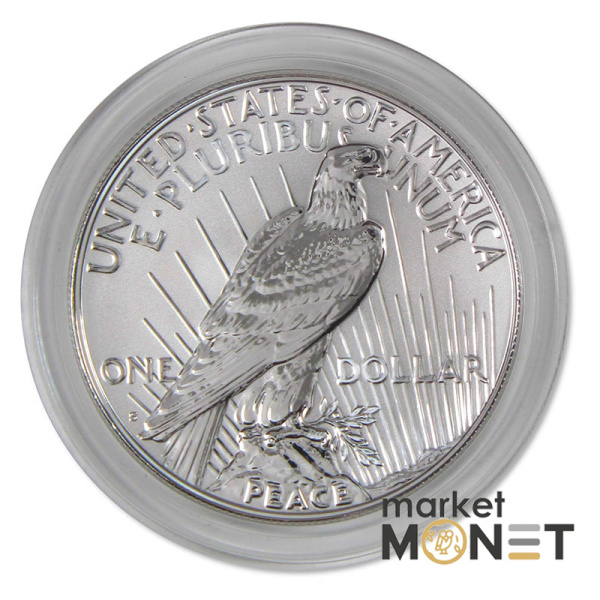 Набір з двох срібних монет 1 долар 2024 «Морган та долар Миру»