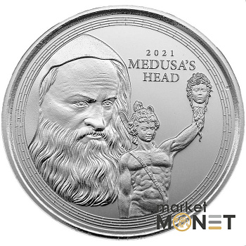 Срібна монета 1 фунт 2021 Гібралтар 999 1 Oz  Медуза