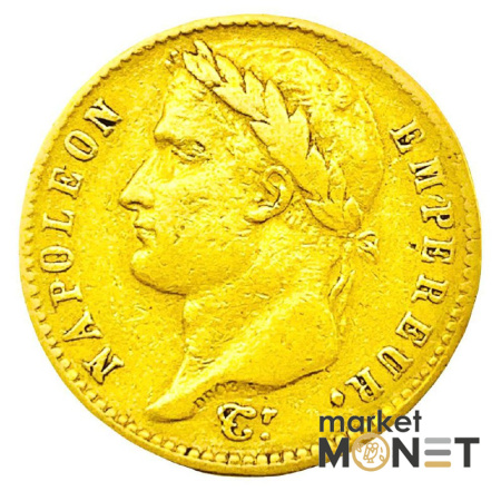 Золота монета 20 франків 1812 Франція