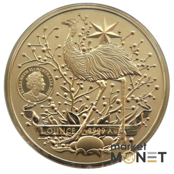Золота монета 1oz Герби Австралії 100 доларів 2021 Австралія