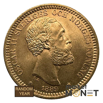 Золота монета 20 крон Швеція 900 8.96 г.