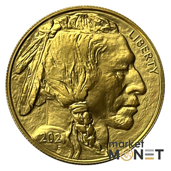 Золота монета 50 доларів 2021 США 9999 1oz Американський бізон