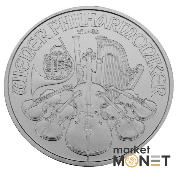 Срібна монета 2021 Австрія 999 1 Oz Віденська філармонія