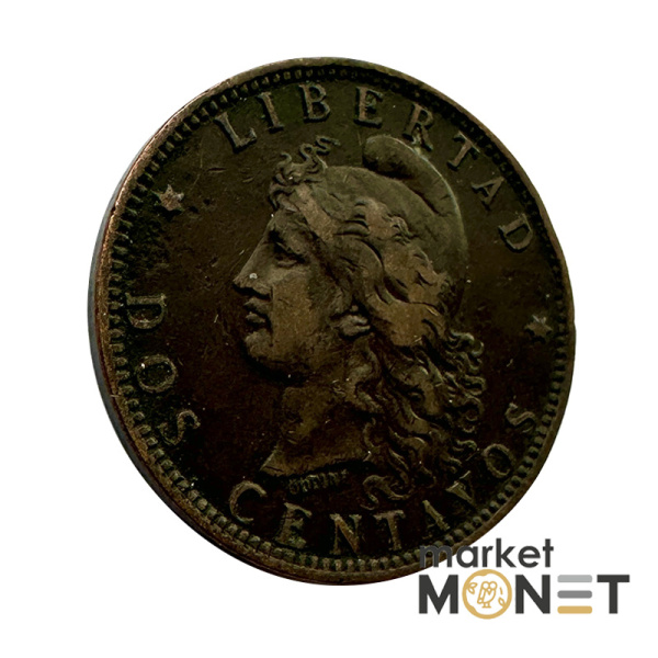 Монета 2 цента 1891 Аргентина (6.2)