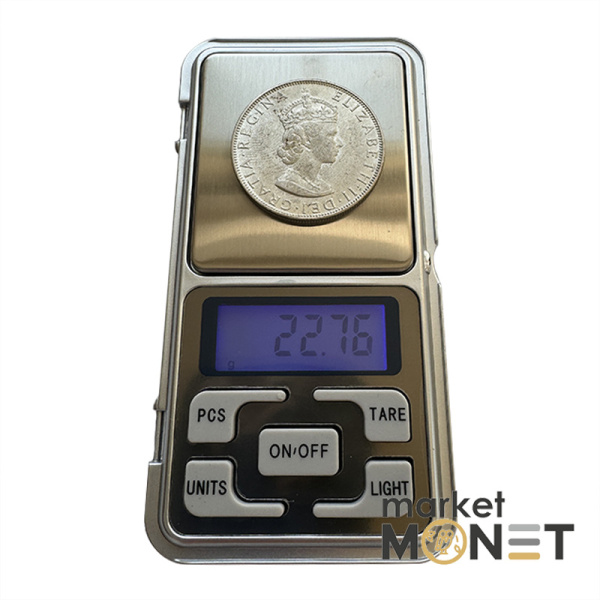 Срібна монета 1 крона 1964 Бермудські Острови 500 Королева Єлизавета II (№5)