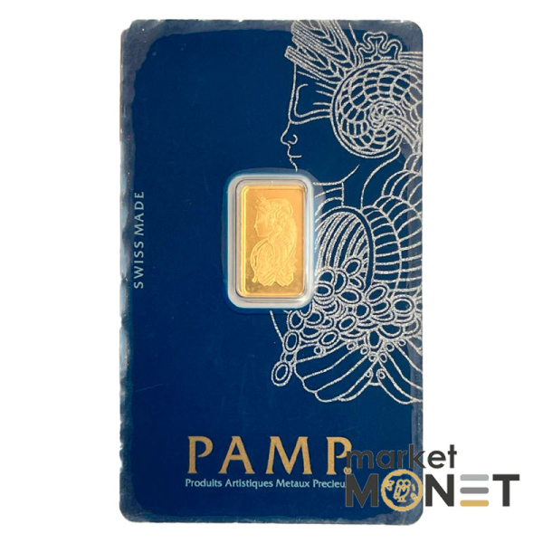 Золотий злиток 2,5 грам PAMP
