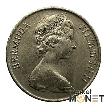 Монета 25 центів 1973 Бермудські Острови Королева Єлизавета II (№2)