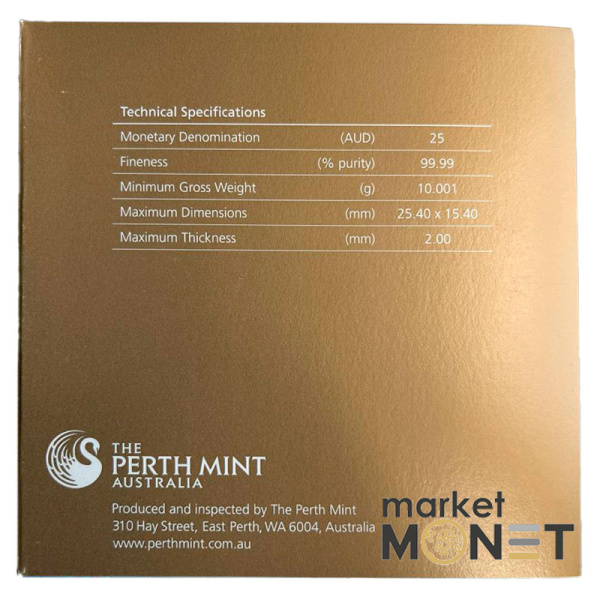 Золотий злиток 10 грам PERTH MINT AUSTRALIA