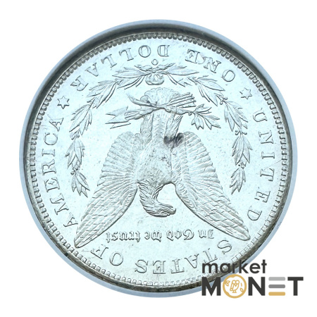 Срібна монета 1 долар 1899 США 900 долар Моргана монетний двіру "О" - Новий Орлеан (Луїзіана), в слабі MS 64 