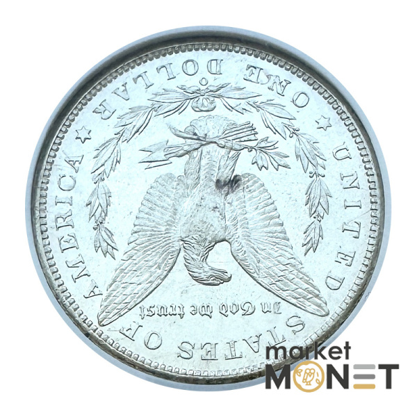 Срібна монета 1 долар 1899 США 900 долар Моргана монетний двіру "О" - Новий Орлеан (Луїзіана), в слабі MS 64 