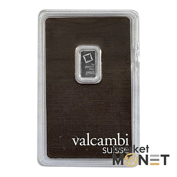 Платиновий злиток 1 грам  VALCAMBI suisse