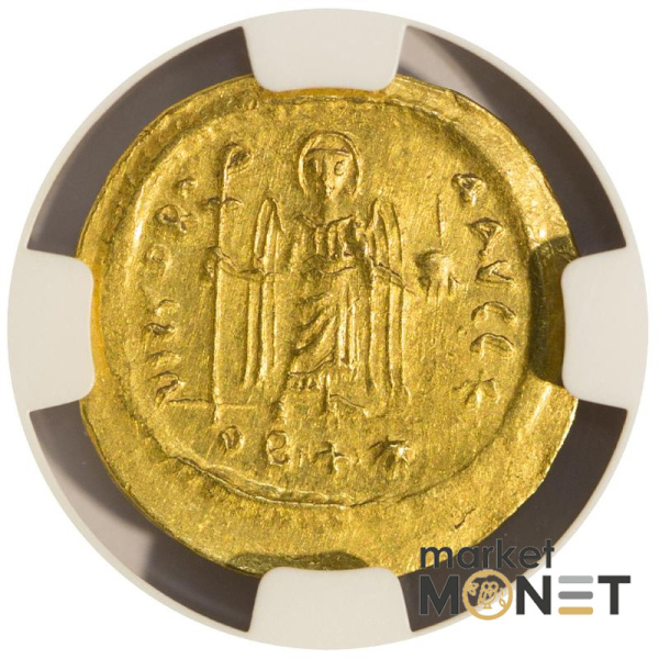 Золота монета 602 - 610 років Солід Фокі Константинополь в слабі Ch AU