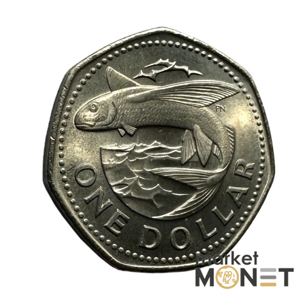 Монета 1 долар 1975 Барбадос (5.1)