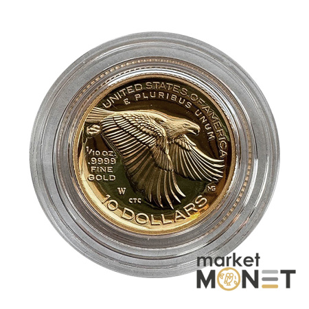 Золота монета 10 доларів 2018 США 1/10 oz Леді Ліберті - Американська свобода