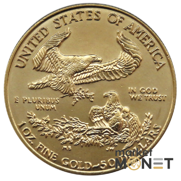 Золота монета 1 oz Американський Орел 50 доларів 1996 США