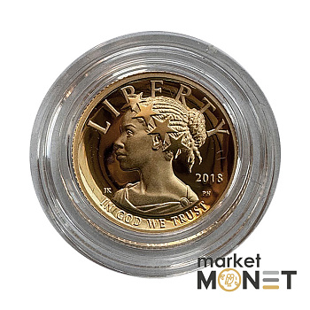 Золота монета 10 доларів 2018 США 1/10 oz Леді Ліберті - Американська свобода