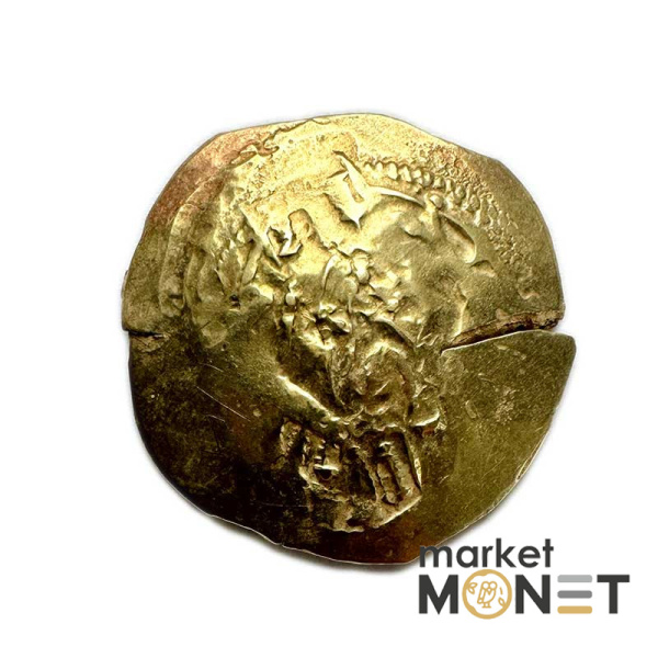 Золота Візантійська монета Андронік II і Андронік III, 1325 -1334 рр. н.е. Золото Гіперпірон (3,87 г) Константинополя. Діва Марія / Христос та імператори.