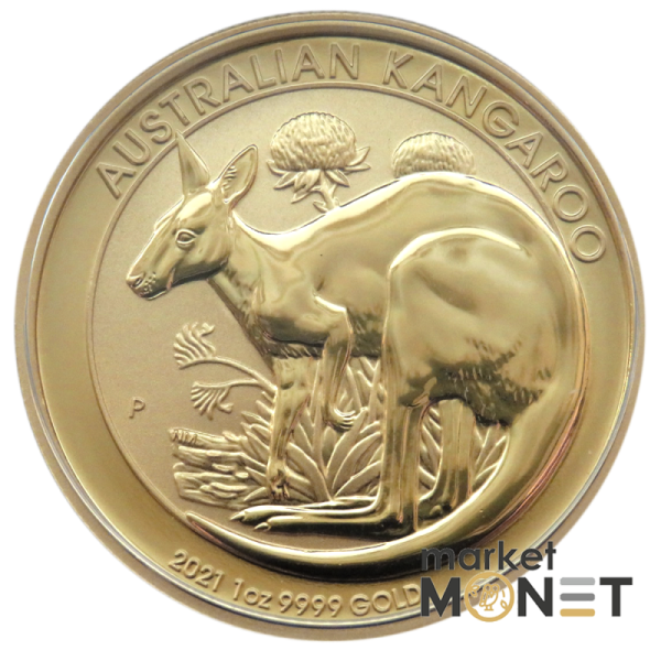 Золота монета 1oz Кенгуру 100 доларів 2021 Австралія