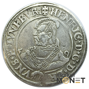 Срібна монета 1/2 талеру 1559 року Брауншвейг Німеччина