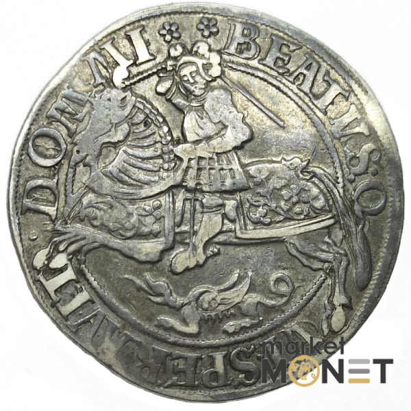 Срібна монета 1 талер 1553 Мансфільд Німеччина